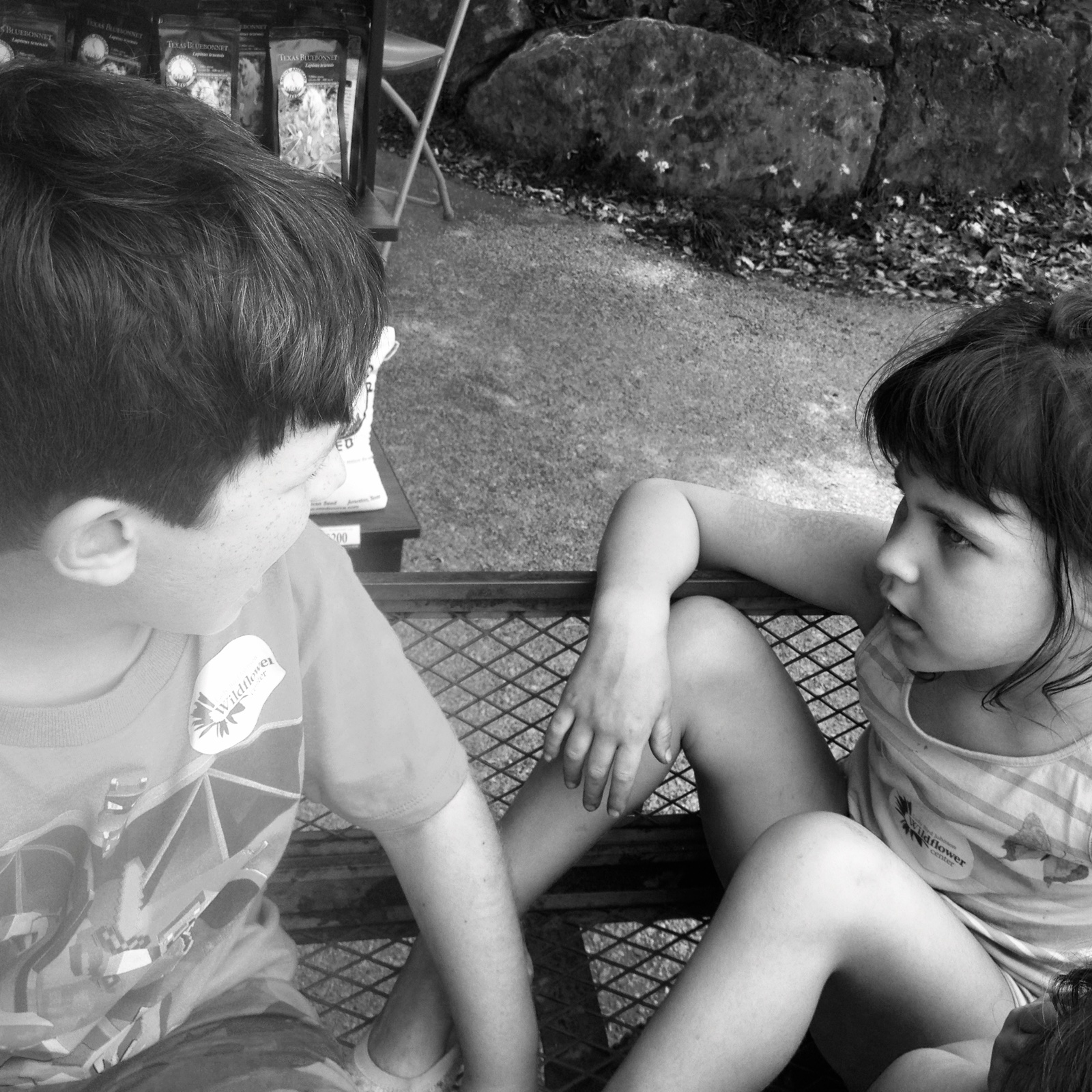 Wildflower Center cart kids