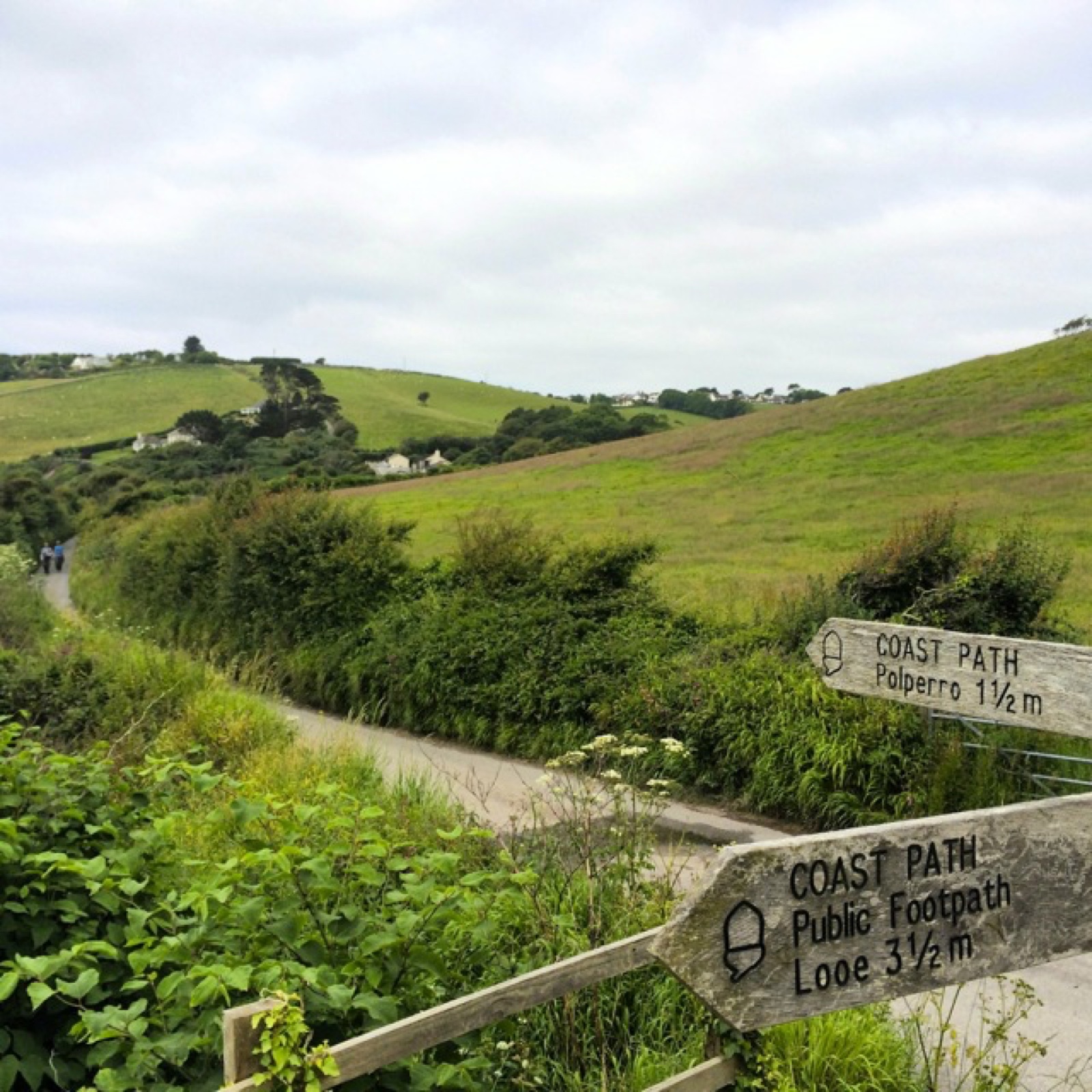coastal path sign half way