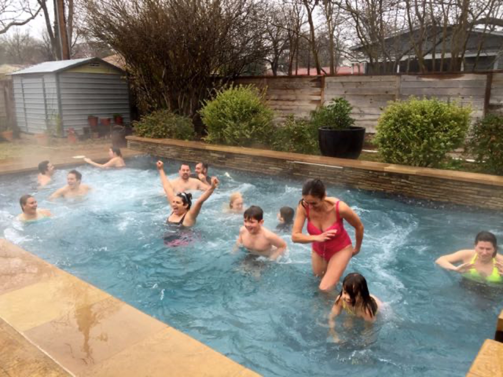 Polar Bear exit to hot tub